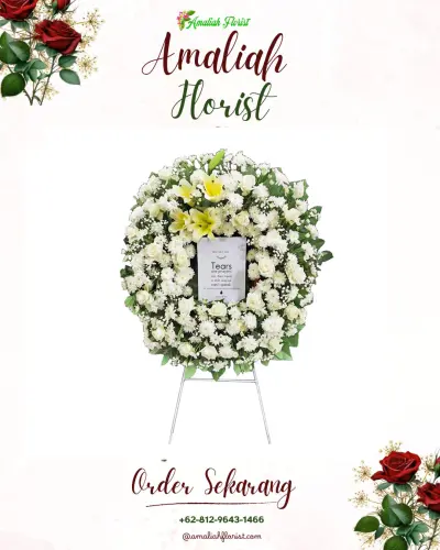Krans Bunga Duka Cita di Tukadaya